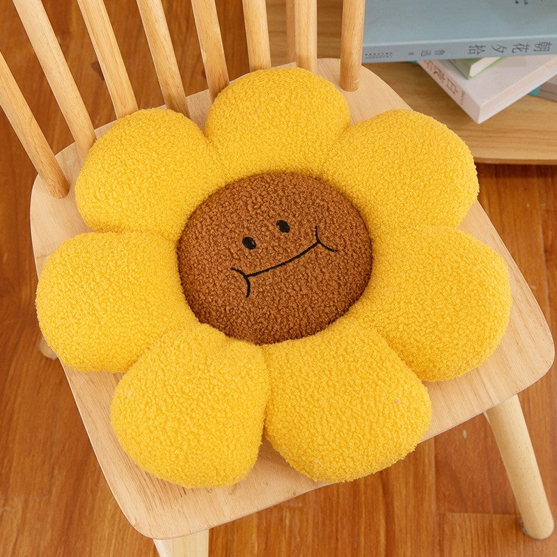 Sunflower Plush Toy Pillow Stuffed Daisy Flower Cushion Flower Shaped Doll Pillow For Kids Girl Bedroom Gift Home And Decor 1 PC