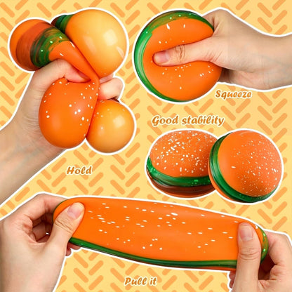 1/2/3Pcs Squishy Hamburger Stress Ball Autism Sensory Toy Stress & Anxiety Relief Toys Pinch Decompression Toy Party Gifts