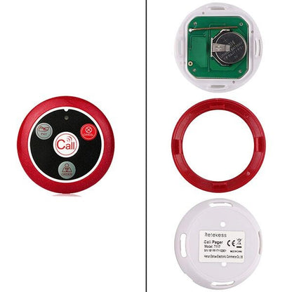 Retekess Wireless Calling System Restaurant Pager TD108 Waterproof Watch Receiver T117 Waiter Call Buttons For Hookah Cafe Bar