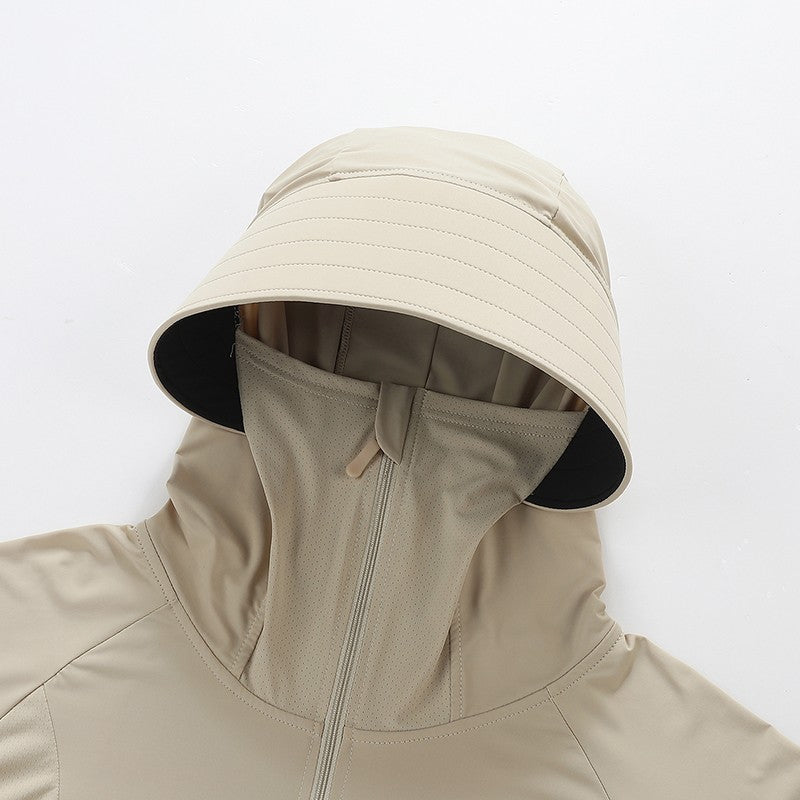 Neutral Hooded Sports Running Jacket Lightweight Quick Drying Suitable Outdoor Running Fitness Travel Commuting Sun Protection