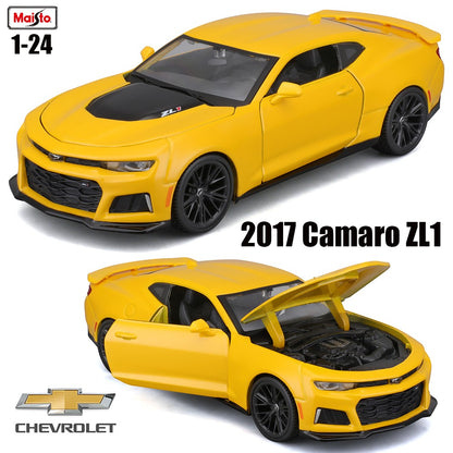 Maisto 1:24 Novo 2017 Chevrolet Camaro ZL1 simulação liga modelo de carro artesanato decoração coleção brinquedo ferramentas presente