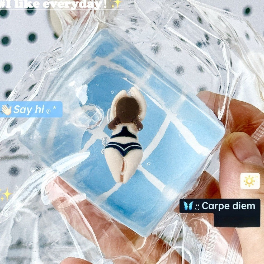 Pool Party, Squishy Toy, Creative Toy, Internet-famous, Bestseller, Malt Sugar Texture, Stress Relief Gadget, Party Favors
