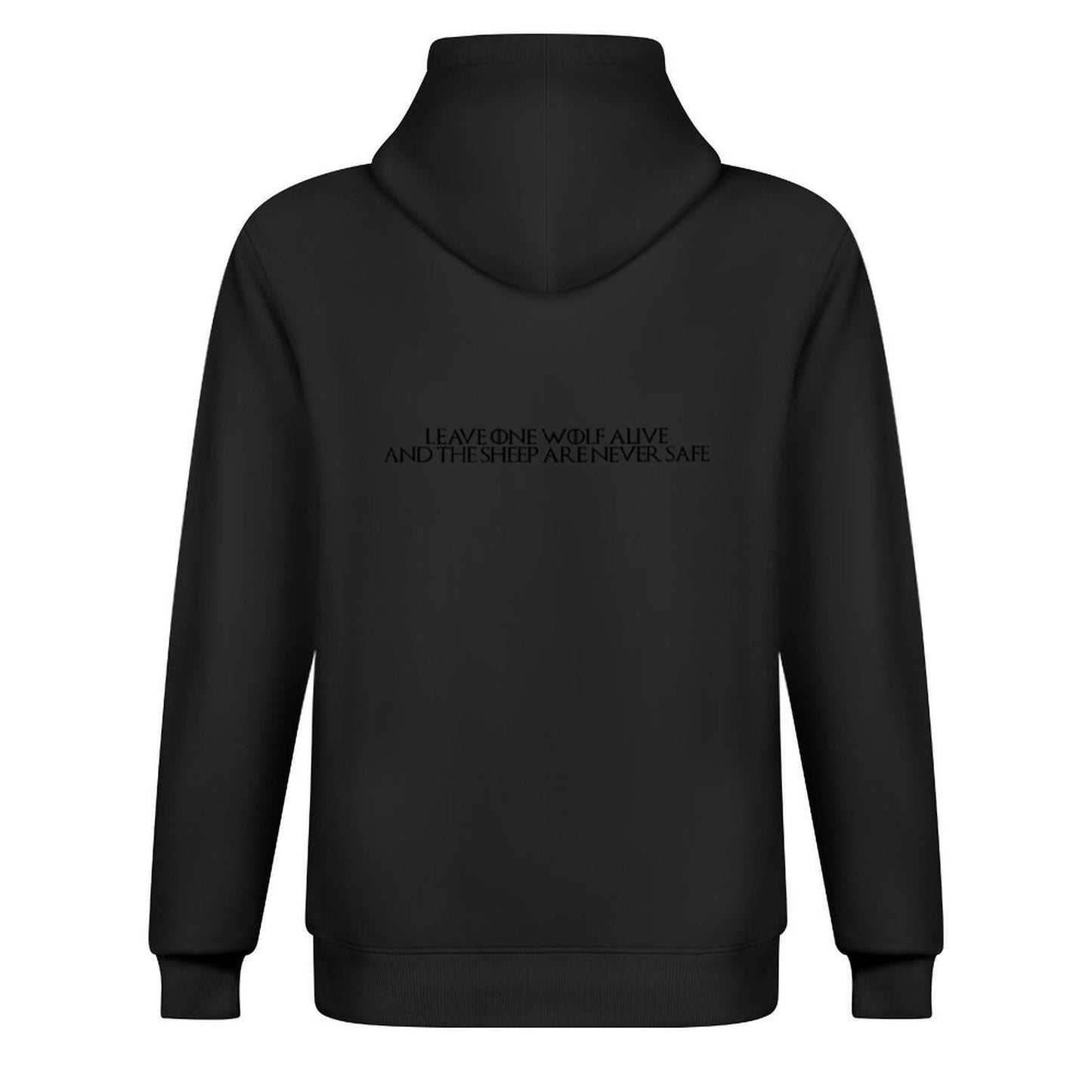 leave one wolf alive and the sheep are never safe Hoodie korean clothes men's coat men's sweat-shirt set autumn graphic hoodie