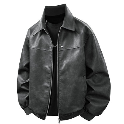 Leather Jacket Men Suede Coats Black Oversized 6XL 7XL 8XL Plus Size Street Motorcycle Autumn Hip Hop Brand Waterproof Autumn