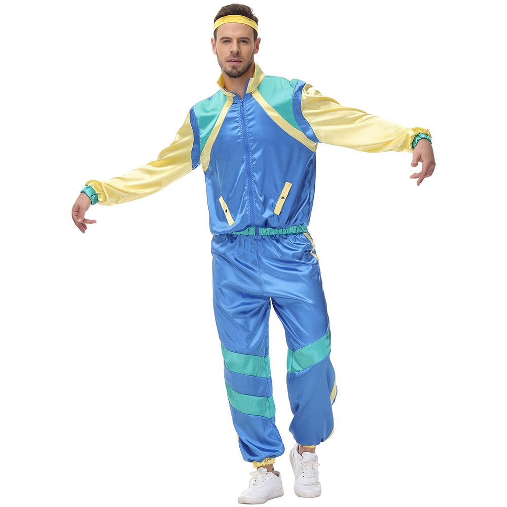 Halloween Couples Hippie Costumes for Women Male Vintage 70s 80s Rock Disco Cosplay Outfits Hip Hop Disco Hippie Costume