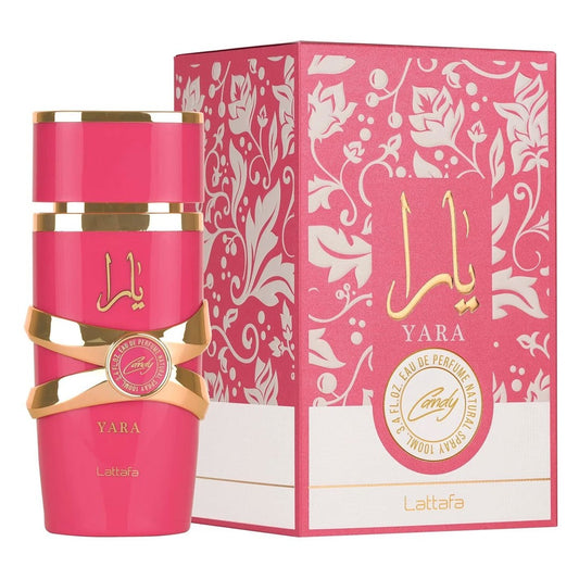 Yara Candy by Lattafa Baunilha, Frutado, Cítrico, Floral Eau de Parfum para Mulheres Longa Duração 3.4oz/100ML