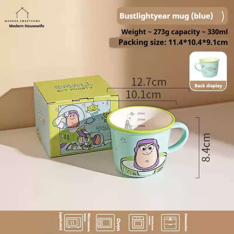 Disney Toy Story Buzz Lightyear Desenho Louça Utensílios Domésticos Pratos Infantis Tigelas de Iogurte Prato de Café da Manhã Presentes de Aniversário