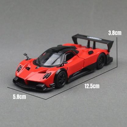 1/36 Pagani Zonda R Super Sport Racing RMZ CiTY 5'' Toy Car Model for Children Diecast Miniature Collection Gift For Boys Kid