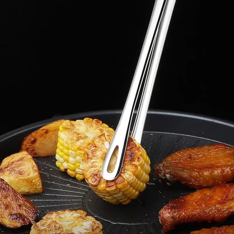 Stainless Steel Kitchen Tongs for Barbecue, Grill, Cooking, Salad, Meat, Buffet, and BBQ Tools – Versatile Food Tongs Clip