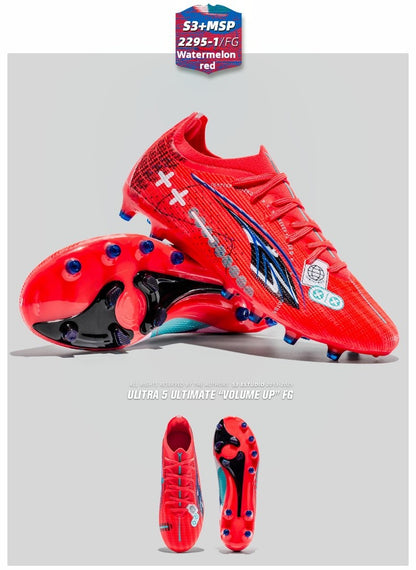 Soccer Shoes Men's Football Field Boots Grass Training Society Sports Soccer Cleats Without ShoeLaces Crampons De Football