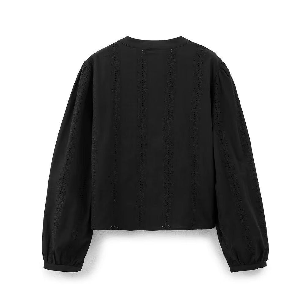 Embroidery Blouses For Lady Y2K Tops Harajuku Fashion Vintage Blouse Elegant Women's Luxury Blouses Long Sleeve Shirt