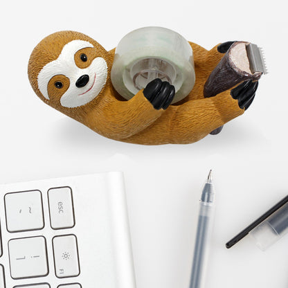 1pc sloth tape holder, creative animal home and office supplies, cute animal environment atmosphere ornaments, holiday gifts