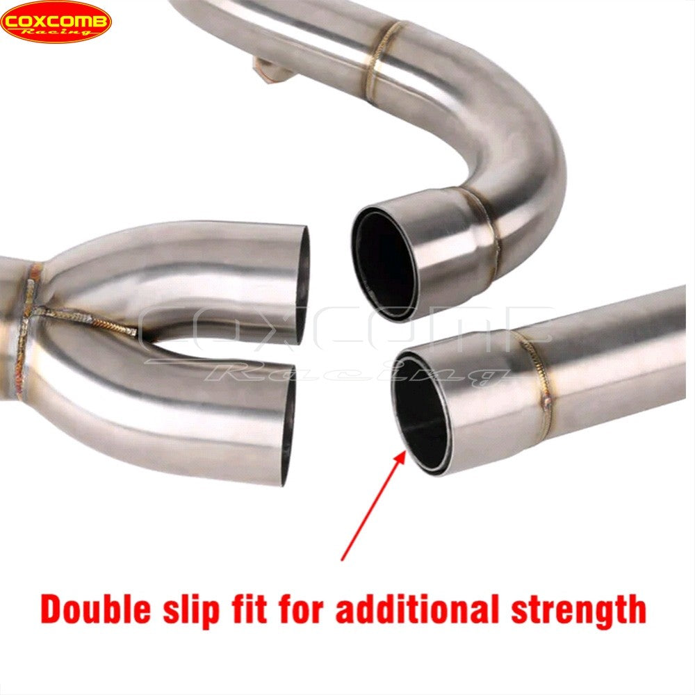 Slip On Exhaust Muffler System Motorcycle Complete Exhaust Pipe For Harley Dyna Street Bob FXDB FXDBB FXDBP FXDBI Limited FXDBC