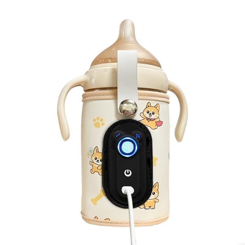 Baby Bottle Warmer Compact Designs Travel Friendly Baby Milk Warmer USB Baby Bottle Heater with Adjustable Temperature L8RB