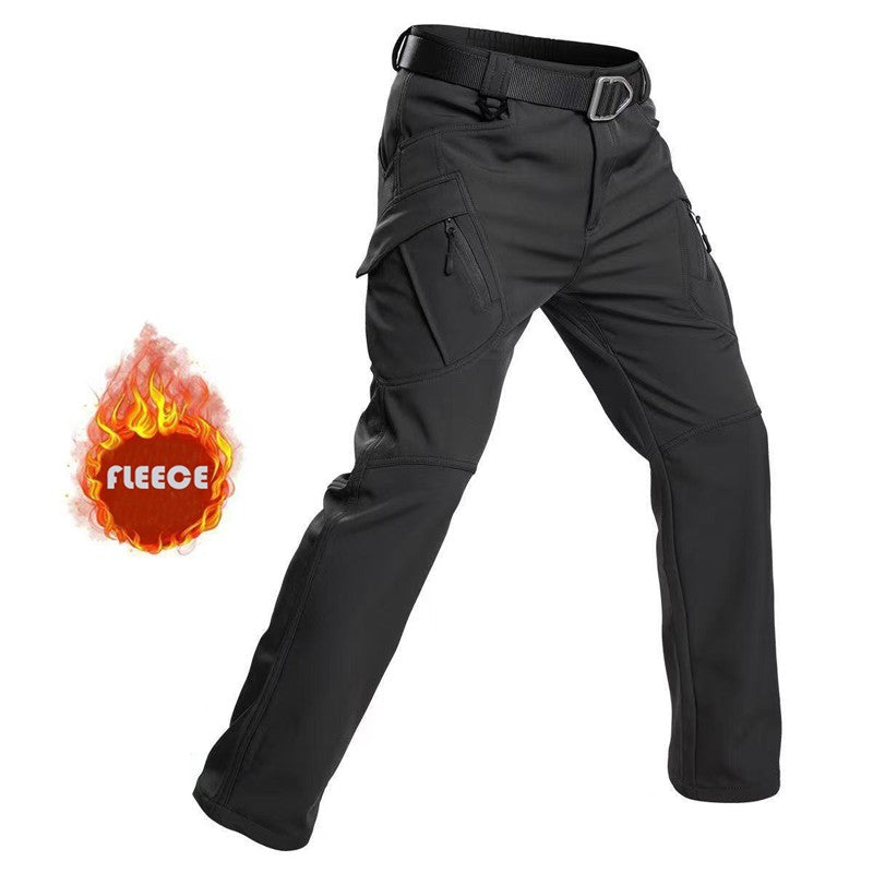 Tactical Military Men Winter Autumn Fleece Waterproof Cargo Pants Hiking Camping Softshell Climbing Casual Warm Combat Trousers