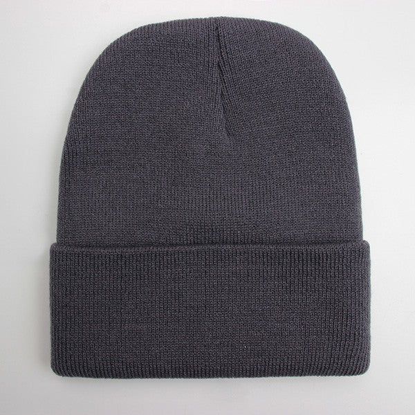 Touca Sólida Unissex Outono Inverno, Mistura de Lã, Macia e Quente, Boné de Tricô Masculino Feminino, Gorro, Toucas de Esqui, 24 Cores