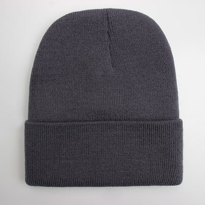 Touca Sólida Unissex Outono Inverno, Mistura de Lã, Macia e Quente, Boné de Tricô Masculino Feminino, Gorro, Toucas de Esqui, 24 Cores