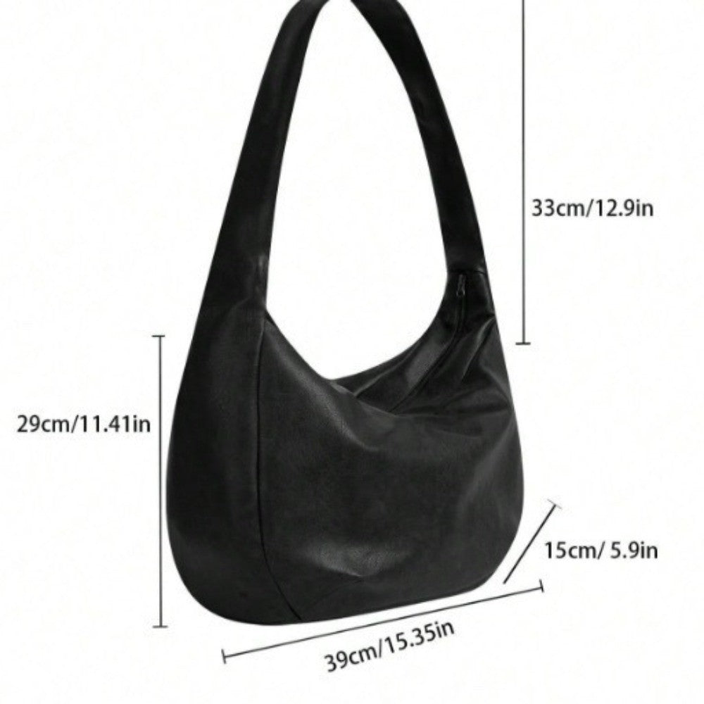 Vintage Style Men's Crossbody Bag?? Large Capacity ??Large Size?? Messenger Bag PU Leather Pleated Tote Bag?? Daily Use??