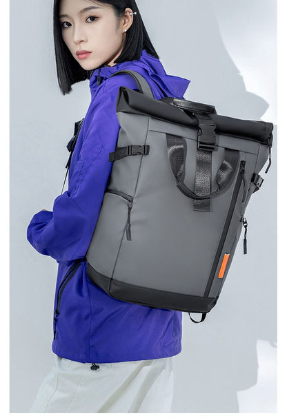 Mochila Masculina para Viagem, Notebook de 15,6 polegadas, Impermeável, para Acampamento, Caminhada, Escola, Faculdade e Negócios