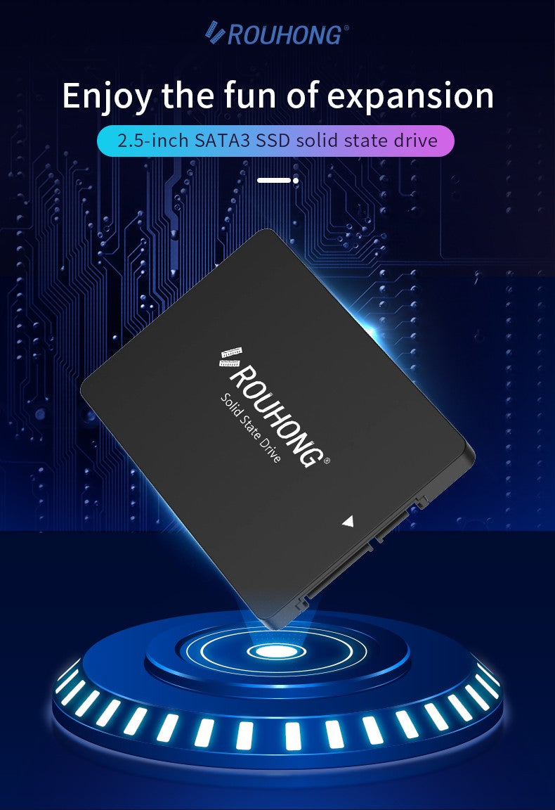 SSD SATA3 ROUHONG 128GB 256GB 120GB 480GB 512GB 1T Hdd Disco Rígido 2.5 Unidade de Estado Sólido Interno 240 GB para Laptop Desktop
