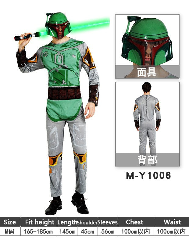 Adult Man Leia Halloween Cosplay Costume Boys Black Warrior Darth Vader Clothes White Soldier Alien Red Devils Kylo Ren Cos