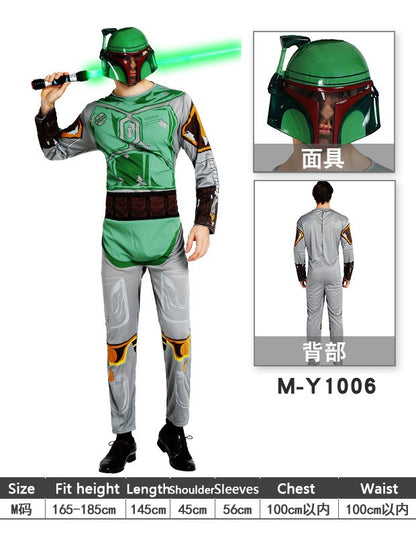 Adult Man Leia Halloween Cosplay Costume Boys Black Warrior Darth Vader Clothes White Soldier Alien Red Devils Kylo Ren Cos