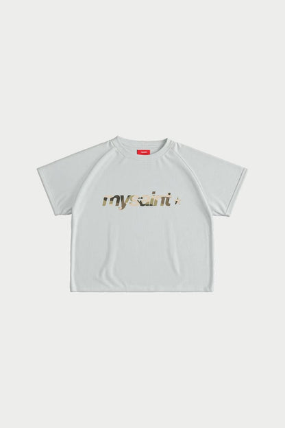 Y2K retro punk street English logo print design fashionable couple casual short sleeved hip hop gothic Harajuku loose shirt