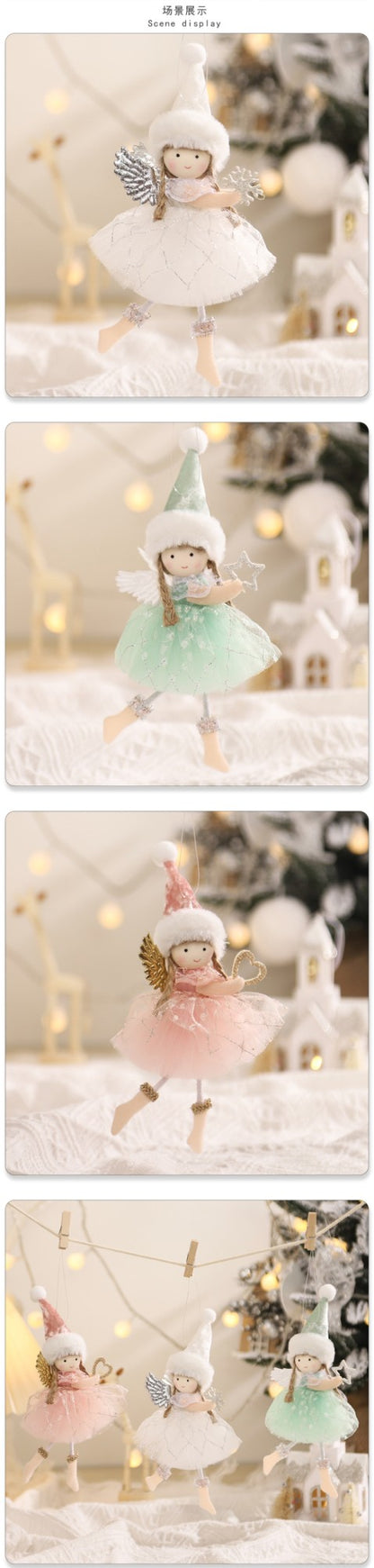 New Year 2024 Christmas Angel Dolls Xmas Tree Pendant Ornaments Navidad 2022 Christmas Decoration for Home Natal Gifts Noel Deco