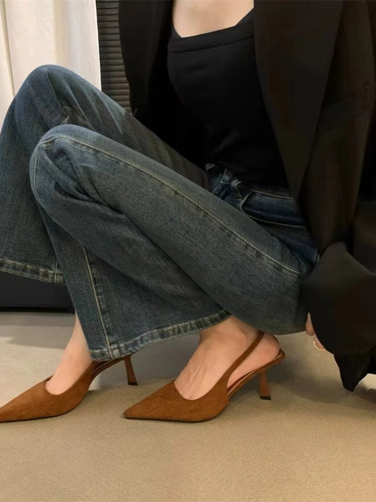 Sandália Feminina de Salto Alto Agulha Bico Fino, Sexy e Elegante, Perfeita para Qualquer Ocasião