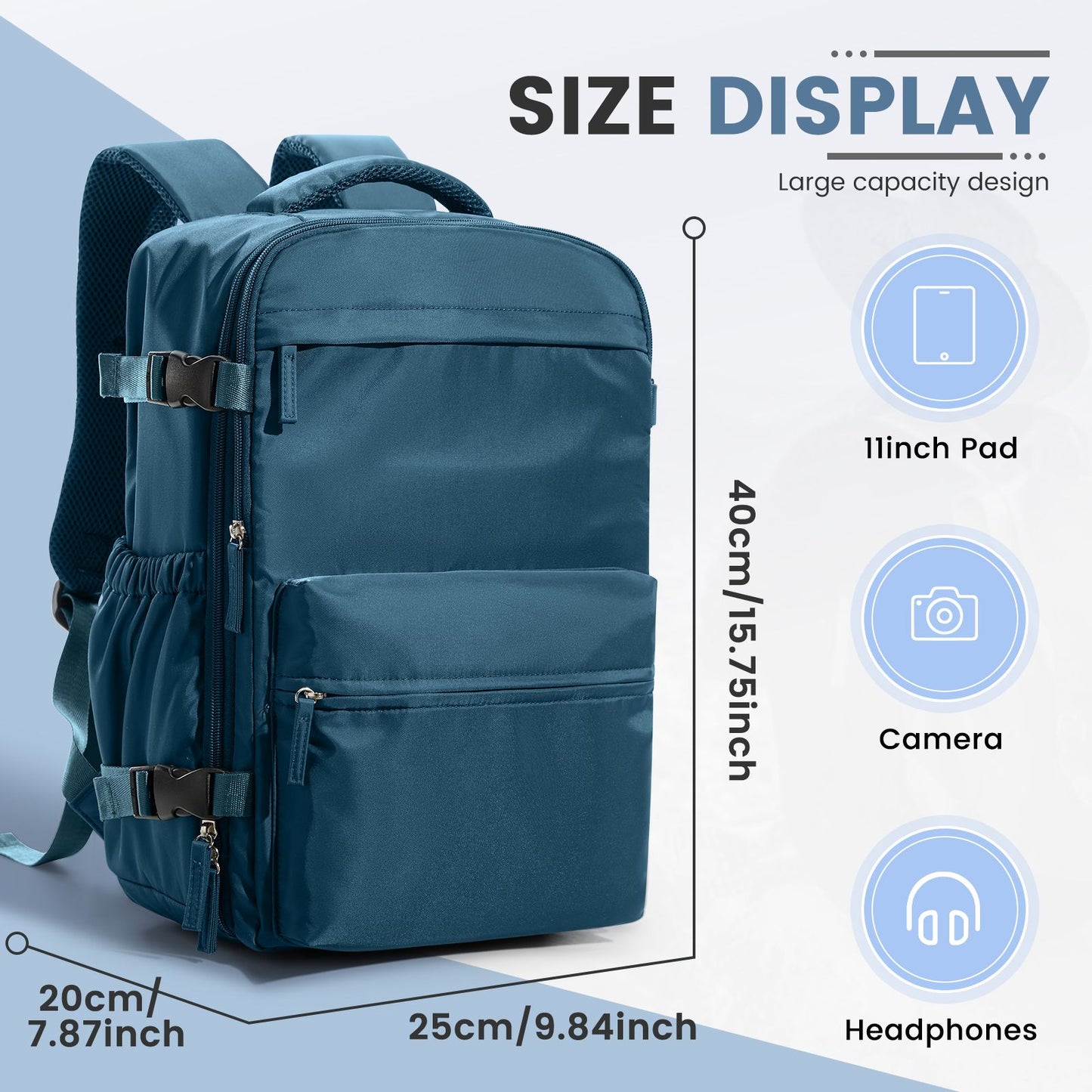 Ryanair 40x20x25 Cabin Bag Men Air Vacuum Compression Backpack Hand Luggage Laptop Backpack,42x29x15 Vacuum Clothing Storage Bag
