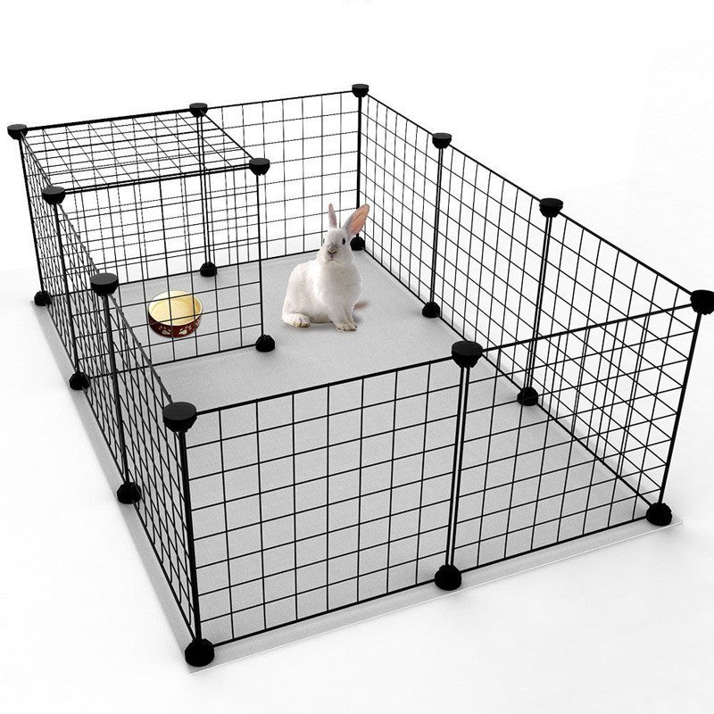 Painéis de Cerca para Pets DIY, Painéis Simples de Malha de Arame para Gaiolas de Coelhos, Gatos e Cães, Cercas Empilháveis e Montáveis, Gaiolas Multifuncionais