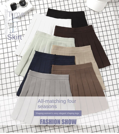 Brown Skirt Ladies 2022 Summer Clothes Women's High Waist Harajuku Korean Style