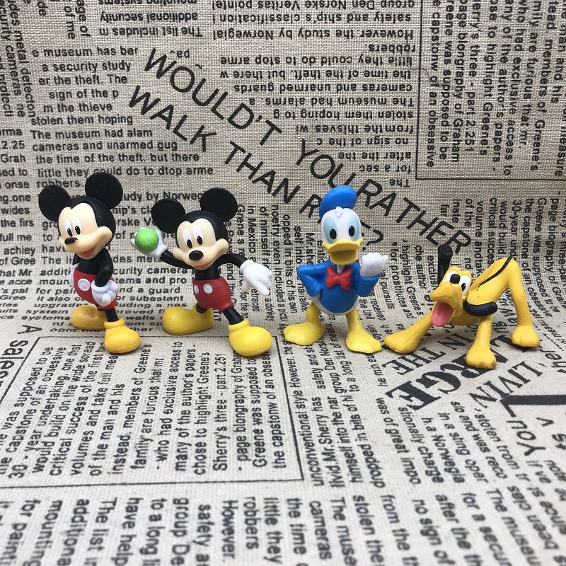 Disney Mickey Minnie Donald Duck Daisy Pluto Clarabelle Cow Cuckoo-Loca Action Figure Toys Anime Figure Doll Gifts For Children