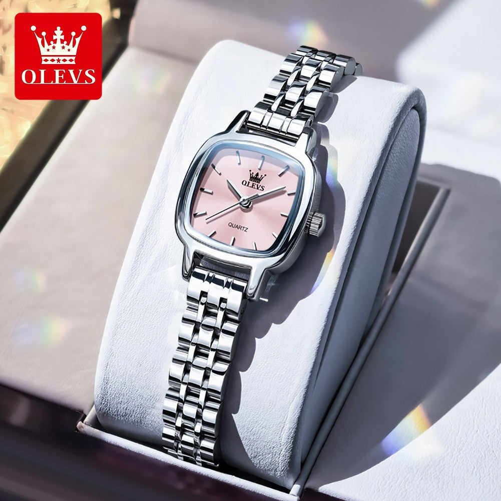 OLEVS 5675 Women Watches Elegant Ladies Square Quartz Watch Waterproof Luminous Wristwatch For Girlfriend Lovers Gift Reloj