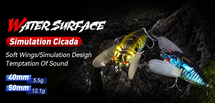 Kingdom Wasp Crawl Bait 4.2g 40mm 6.6g 48mm Iscas flutuantes biônicas de inseto artificiais de superfície para pesca de robalo, carpa e lúcio
