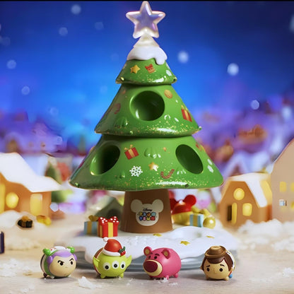 Disney Tsum Tsum Árvore de Natal Mickey Woody Buzz Pato Donald Alien Bonecos de Ação Mini Bonecas Brinquedos Infantis Modelo para Presente de Crianças
