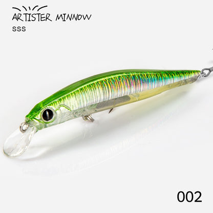 Isca de Pesca de Truta Hunthouse Isca Rígida Sinking Jerkbait 70/80/105mm 7/8.5/18.5g Artist Minnow Isca de Pesca Marinha Twitch Para Robalo