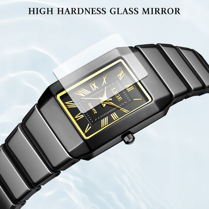 New Fashion LIGE Woman Watch Elegant Luxury Ceramic Strap Waterproof Simple Dial Quartz Women's Watches Ladies Gifts Reloj Mujer