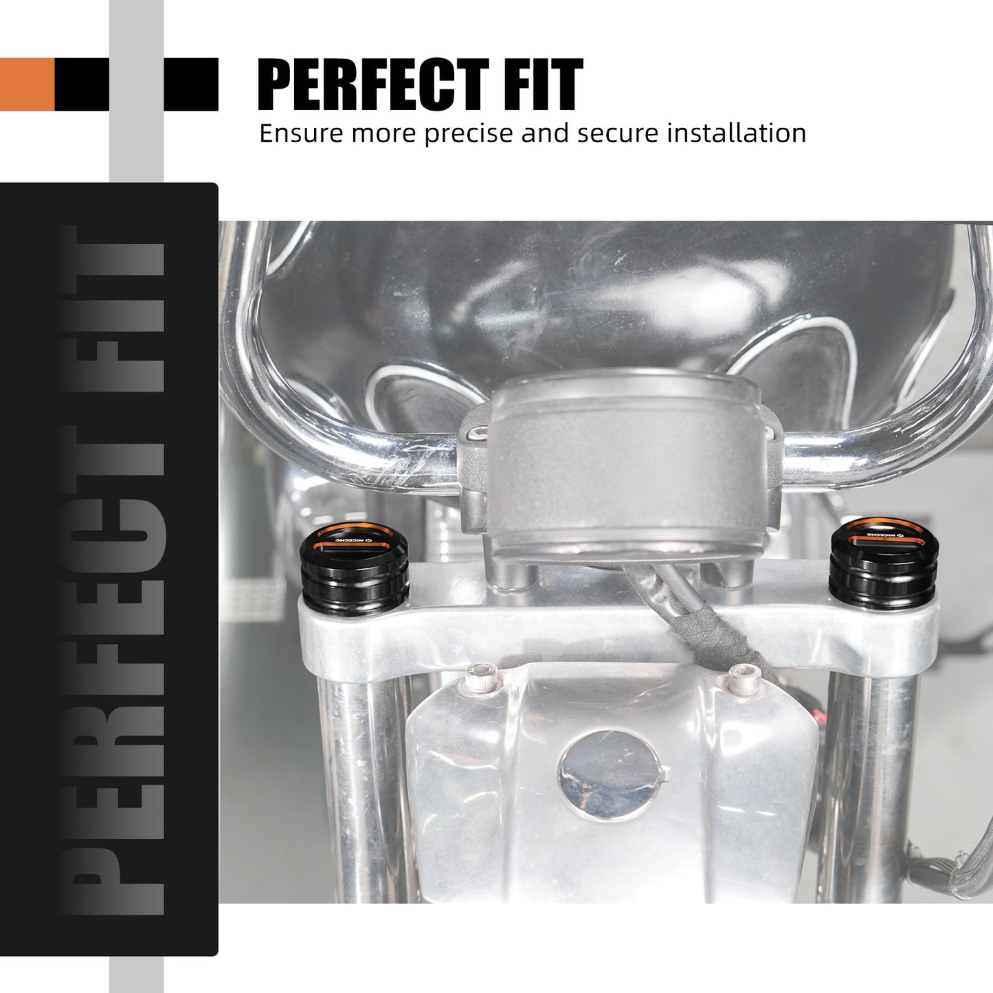 For Harley Sportster 883 Super Low XL883L 2014-2020 Upper Fork Stem Covers Sportster 1200 Custom XL1200C Street Bob FXBBS 114