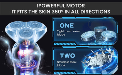 2025 New Digital Display Shaver Electric Razor Full-body Washing USB Charging Multi-functional Beard Razor