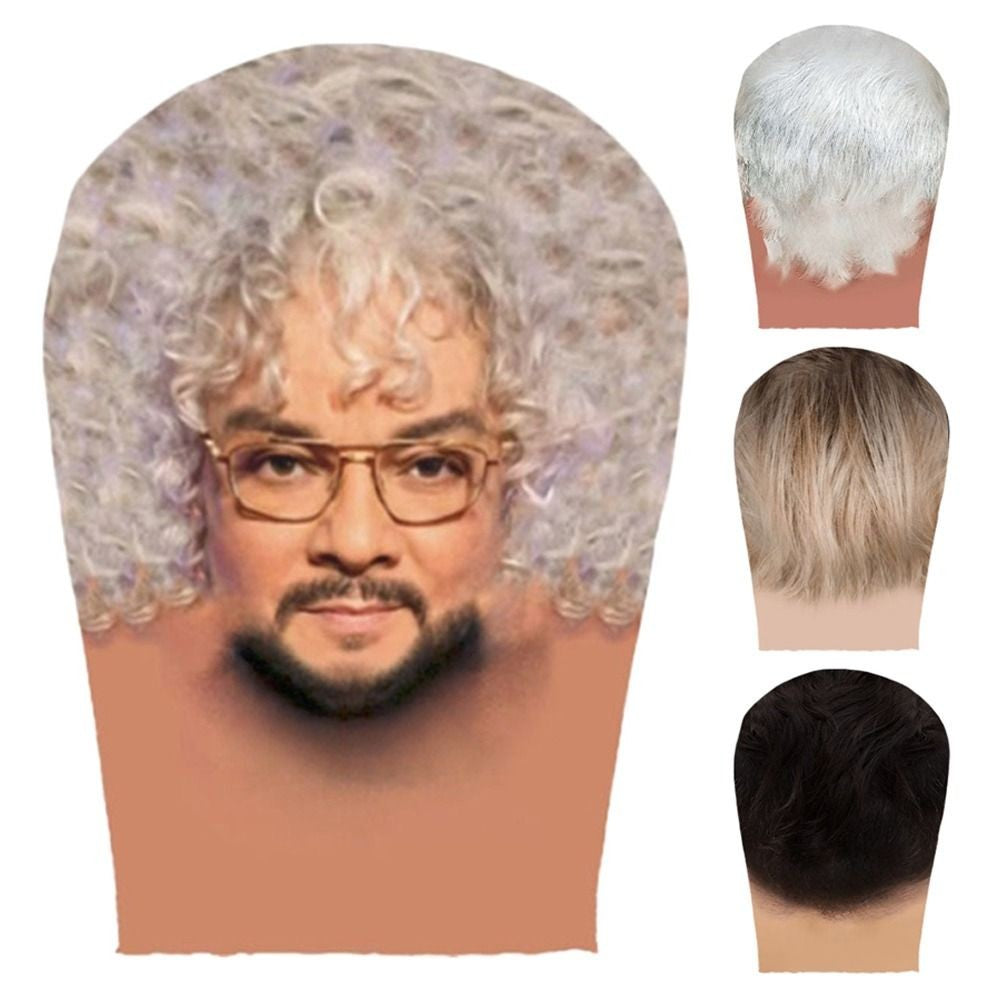 COS Double-sided Printing 3D Full Face Mask Headgear Sunscreen Elastic Mesh Mask Funny Celebrity Face Riding Scarf
