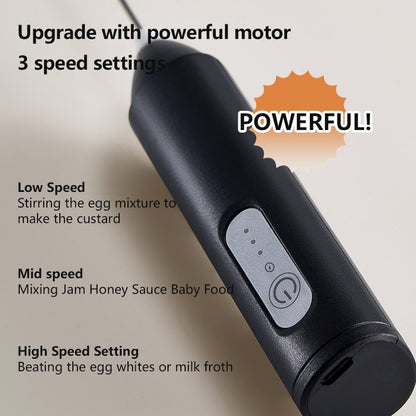 Espumadores de Leite Sem Fio Recarregável USB Elétrico 3 Velocidades Mini Liquidificador Portátil Batedor de Café para Ferramentas de Cozinha