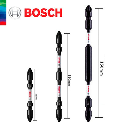 Bosch Original Forte Magnético Ponta Cruzada de Alta Dureza Parafusadeira Elétrica Bits Resistente a Impactos 65 110 150mm