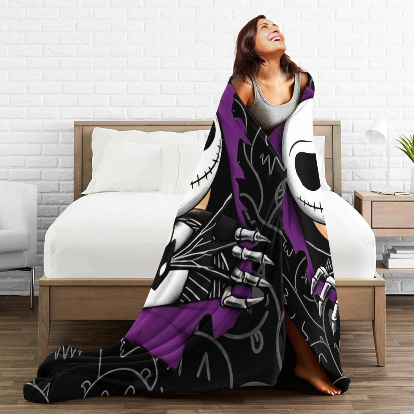 Nightmare Before Christmas Jack Cartoon Blanket Quality Soft  Throw Blanket Autumn Camping Couch Bed Graphic Bedspread