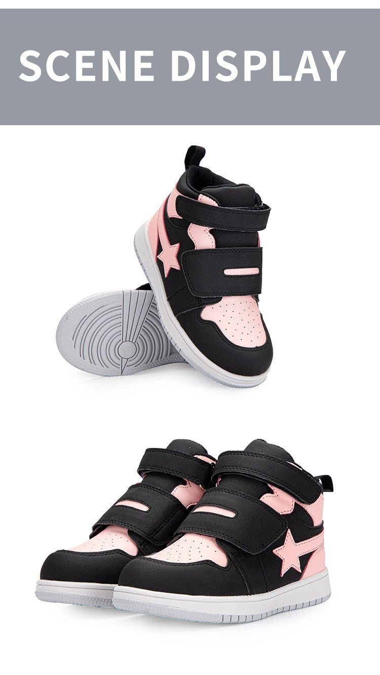 Kids Sneakers Children Orthopedic Shoes, Tip Toe Walking High-Top Ankle Support Anti-Slip Sole Trainers for Girls Boys