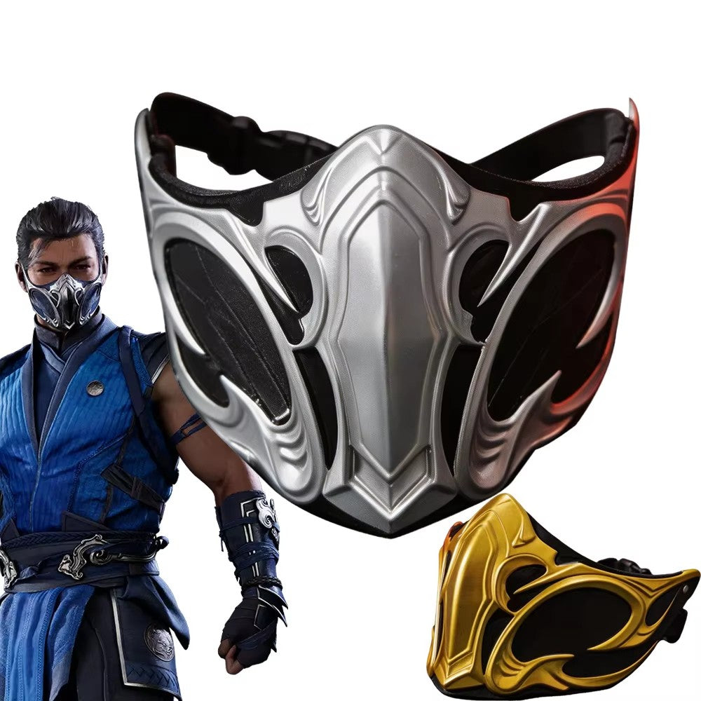 Game Mortal Kombat Bi Han Cosplay Mask NOOB SAIBOT ABS Adult Half Fack Mask Halloween Costume Props