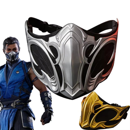 Game Mortal Kombat Bi Han Cosplay Mask NOOB SAIBOT ABS Adult Half Fack Mask Halloween Costume Props