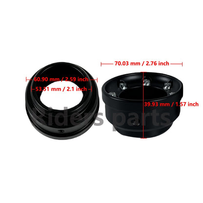 Motorcycle Slip On Exhaust Mufflers Tips End Caps For Harley Touring CVO Street Road Electra Glide Road King FLHR 1995-up