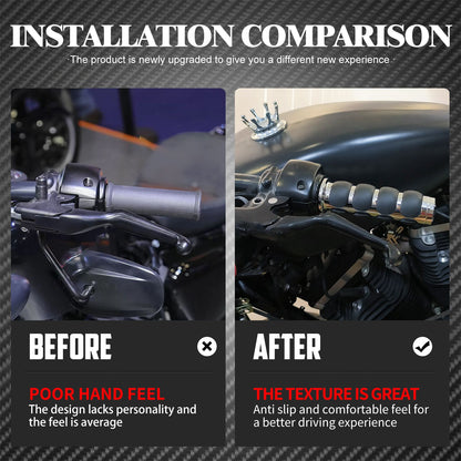 1" Motorcycle Hand Grips 25mm Handlebar Handle Bar For Harley Touring FLHR Softail Fat Boy Sportster XL 883 1200 Dyna For Honda