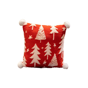 Christmas Pillow Snowflake Velvet Christmas Tree Elk Pillow Cushion Holiday Decoration Cushion Christmas Decorations